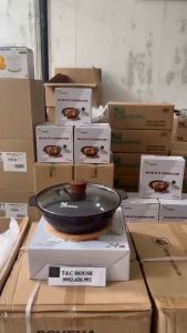 Nồi Kho Thịt Cá Đáy Từ Ecoramic Hàn Quốc Cao Cấp Chính Hãng 20cm
