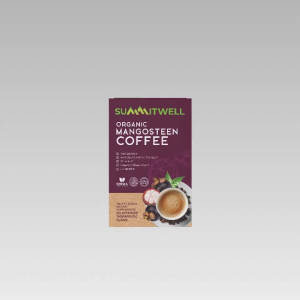 SUMMITWELL Organic Mangosteen Coffee with Stevia Sweetener - 18g per Sachet