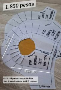 Filipiniana wood molder with 3 Pattern in Different Armhole size | Butterfly Sleeve