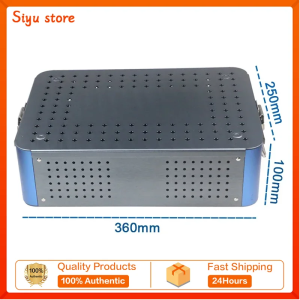 Sterilization Tray Case Box for Holding Instrument Sterilized Without Silicone Mat Aluminium Alloy