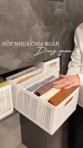 Hộp Nhựa Chia Ngăn Đựng Quần Áo Toshudo Túi Đựng Quần Áo Chia Ngăn Gọn Gàng
