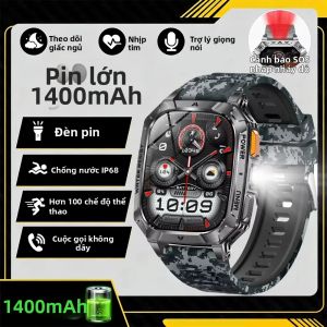 Đồng Hồ Thông Minh Pin Lớn 1400mAh Dành Cho Nam GPS Ngoài Trời Gọi Bluetooth Màn Hình AMOLED HD Chống Nước 3ATM Theo Dõi Thể Dục