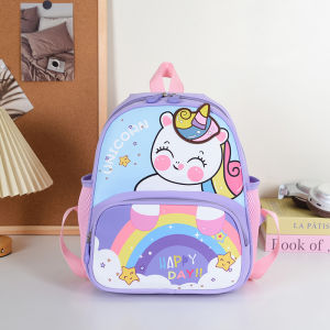 MUXIAOHUAN | Balo Trẻ Em Hình Thú Bông Unicorn Khủng Long Nhẹ và Thoáng Khí