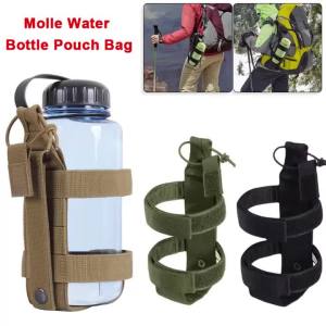 1pc High Quality Molle Water Bottle Pouch Bag Portable Military Outdoor Travel Hiking Water Bottle Holder Kettle Carrier Bag