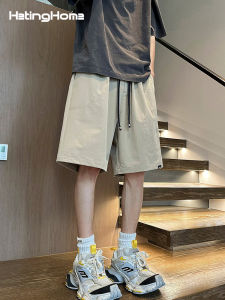 HetingHOME | Quần short nam rộng rãi mùa hè Hetinghome Five-Four Style Quần short nam không giới hạn giới tính Quần short nam phong cách Mỹ