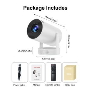 Salange | Salange HY300 Ultra Projector Update HY300 4K Android14 Wifi6 Allwinner H723 BT5.4 1080P 1280*720P Home Theater Outdoor Portable
