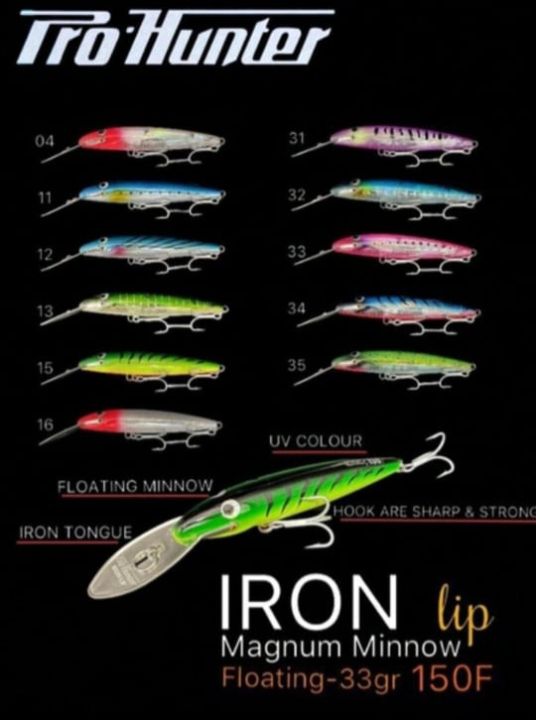 LURE PRO HUNTER IRON MINNOW FLOATING 33GRAM | Lazada Indonesia