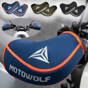 Universal Winter Motorcycle Gloves Handlebar Muffs Reflective Strip Warm Handle Bar Cover Gloves for Motorbikes Scooters Riding