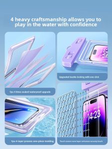 MONLEYTA | Waterproof Touchscreen Phone Bag For Delivery Riders Specialized In Swimming Diving Thermal Spring And Drifting Equipment