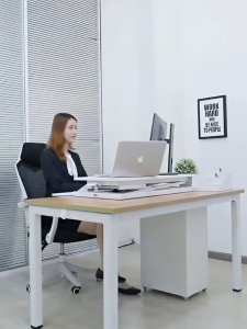 32 Inches Standing Desk Height Adjustable Converter With Keyboard Tray For Home Office Laptop Standing Sitting Table