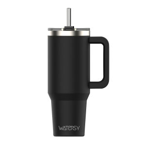 WATERSY Tumbler 40oz/30oz/20oz with Handle & Straw 304 Stainless Steel Vacuum Insulated Cup Large Capacity Thermos Mug Coffee