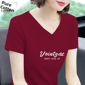HUAXUNRAN | Cotton Loose-Fit T-Shirt for Plus Size Women