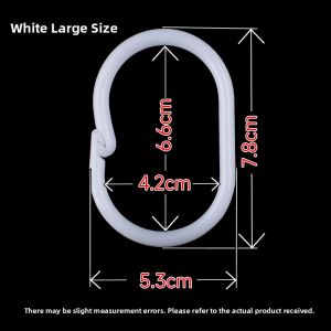 Bathroom Curtain Ring Bedroom Door Curtain Hook Open End C Type Ring Dormitory Hostel Living Quarters Drapery Fastener