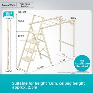 Hotata | Household Multi-use Folding Ladder Stand 2-in-1 Design