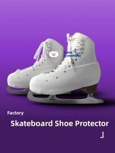 White Figure Skating Ice Skates Protection Cover Anti-scratch Roller Skates Wear-resistant Strap with Buckle Ice Hockey Equipment