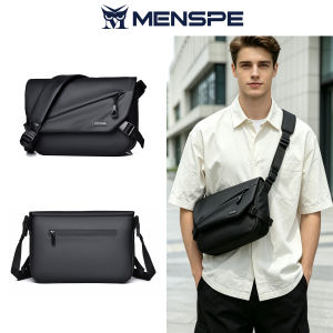 MENSPE Men Fashion Shoulder Bags Cross Body Bags Messenger Bag Waterproof Oxford Cross Body Bag Large Capacity Sling Bags Simple Casual Sport Street Bag for Men Male Student Teenager
