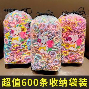 Dream Silky สไตล์เรียบง่ายยางรัดผมสําหรับเด็กอุปกรณ์เสริมผม 600 ชิ้นปลอดภัยสําหรับเด็กผู้หญิงผมผูกและกับดักนิ้วหัวแม่มือ