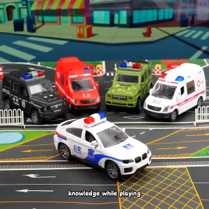 Childrens Toy Off-Road Toy Police Car Large Inertia Simulation Off-Road Vehicle Model Toy Car Polic