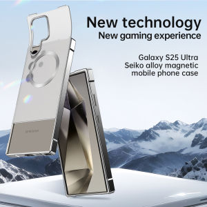 Push Pull Matte PC Hard Shockproof Case For Samsung Galaxy S25 S24 Ultra Magnetic Wireless Charging Bumper Back Cover