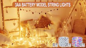7M/12M/22/32M/42M Solar Fairy Light Led Outdoor Garland String Lights Waterproof Camping Garland Garden Decor Copper Wire Light