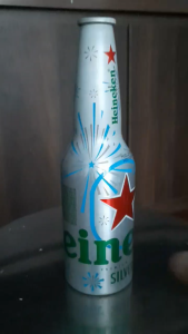 Vỏ CHAI Bia Heniken vỏ nhôm phiên bản mới đẹp sang trọng dung tích 330ml