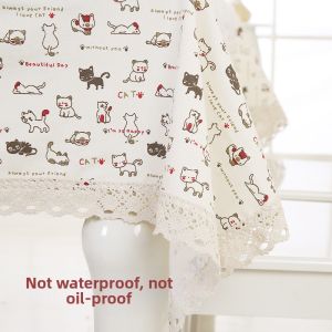 Waterproof Oil-Resistant Luxury Cotton Linen Tablecloth