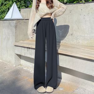LANGPIN | Slimming High Waist Wide Leg Pants Womens Casual Straight Cut Trousers Versatile High Waist Suit Pants Autumn New Arrival