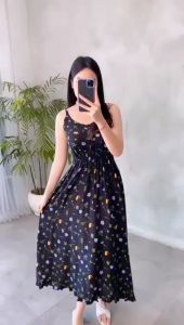 TANKTOP PANJANG ARUMI/ DRESS TANKTOP PANJANG/ DASTER BUSUI/ DASTER KEKINIAN/ DASTER VIRAL/ DRESS KOREA/ RUFFLE DRESS/ HOMEDRESS