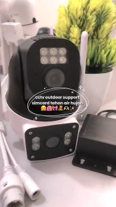 cctv outdoor wifi terbaik Kamera CCTV V380Pro 4k Penglihatan Malam Tahan Air LensaJarak Jauh 355 ° Rotasi Pelacakan Otomatis cctv sambung hp jarak jauh