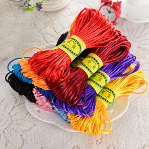 TZ เชือกไนล่อน 2.5mm*20m 10 สี สำหรับถักมาคราเม่ DIY ด้ายถักมือ Handmade Rope
