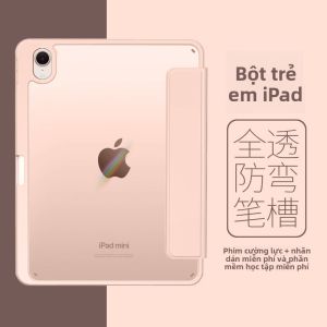 ZOYU |  Ốp lưng bảo vệ iPad 2021 siêu nhẹ mỏng có khe cắm bút Apple Mini 6 Air 4 Pro 11 inch 2022 Zoyu Acrylic đơn giản cho iPad 9