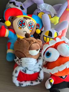 Bandai | New The Amazing Digital Circus Plush Clown Ragatha Pomni Cartoon Jax Doll Joker Plush Soft Stuffed Sofa Decorate Christmas Gift