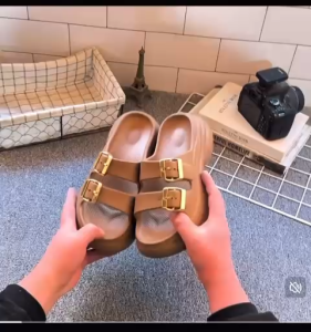 Soft cushion insole flexi fitting 8cm flip flop shoes sandal perempuan