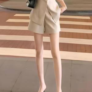 Pháp Thanh Lịch Mặc Công Sở Nữ Phong Cách Thơm Nhỏ Mới Mùa Hè Thon Gọn Bộ Đồ  Áo Hai Dây Quần Short Quần Đùi Bộ Hai Mảnh Thời Trang