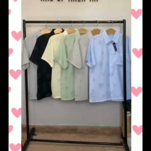 Áo sơ mi đũi nam tay ngắn trung niên SIÊU MÁT mặc thoải mái loại áo sơ mi cho người lớn tuổi họa tiết AP3102