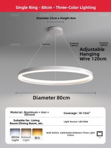 Simplicity Ring-shaped Chandelier