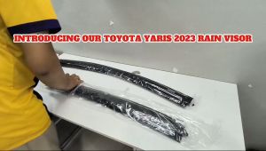 GECA RAIN VISOR TOYOTA YARIS 2023 BLACK 1.8MM (11686)