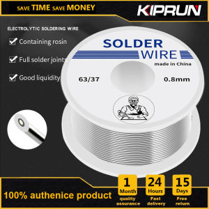 KIPRUN Tin Lead Rosin Core Soldering Solder Iron Soldering Tin Wire Tin Melt Rosin Core Solder Wire Flux Reel 0.8/1.0MM 2.0% Soldering Welding Iron Wire (50g)