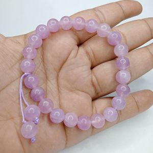 Gelang Tangan Batu Alam Quartz Ungu Lavender