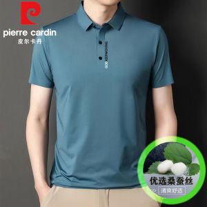 Áo Thun Polo Pierre Cardin Tay Dài Cho Nam Mùa Xuân Thu Đông Cổ Polo Cao Không Cần Ủi Chất Liệu Lụa Tơ Tằm Thương Hiệu Cao Cấp