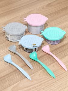 Pet Cat Dog Food Can Cap Fresh-Keeping Silicone Cup Cover Sealing Cover Neutral Sealing Cover Sealing Cover Can Spoon