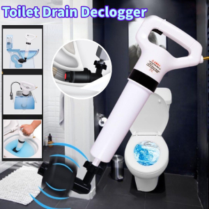 Toilet Cleaner High Pressure Drain Plunger Toilet Dredge Tools Kitchen Sewer Cleaning Toilet Clogged Unclogging Device