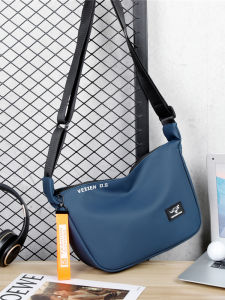 Vexxendaishu Mens Fashion Shoulder Bag Casual Slant Cross Large Capacity Waterproof Dumpling Bag Trendy Spill-Proof