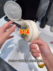 Electric Steam Hair Brush Massage Comb & Mist Function Simultaneously Stronger Ion Technology Less Breakage No Residue