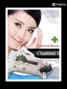 สบู่ชาร์โคล  4ก้อน (150g/ก้อน)  สบู่ชาโคล สบู่ถ่านจากเกาหลี เนื้อแน่น ไม่ยุ้ยง่าย