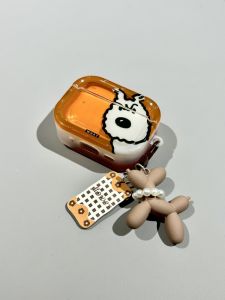 Dog Patterned Protective Case for Airpods pro 3 Airpods 4 Bluetooth Earphone Cover Soft Shell Acrylic Material Cool Trendy Design