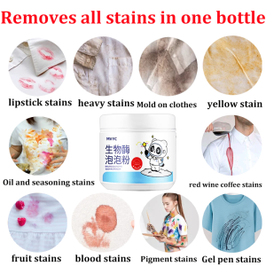 🥼Buy 1 Free1🥼Biological enzyme Detergent Powder Stain Remover for clothes Whiter than the dyeing effect explosive salt clothes stain remover Remove yellowing whiten remove stains and protect clothes爆炸盐洗衣服 白衣还原剂 Sabun Pencuci Pakaian washing powder