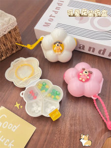 Portable Mini Pill Box Medicine Organizer Travel Size Medication Container Six Compartments for Daily Three Meals