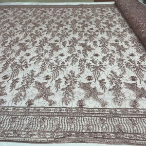 Tulle bordir Full payet pinggiran sabto