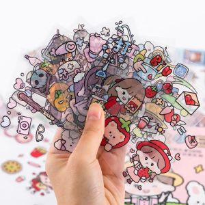 🇲🇾Ready Stock🇲🇾【Random】4pcs Cute Cartoon Sticker 可爱卡通防水贴纸